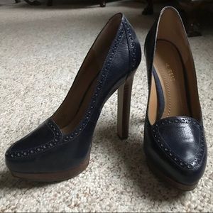 Nine West Navy Blue Platform Pump